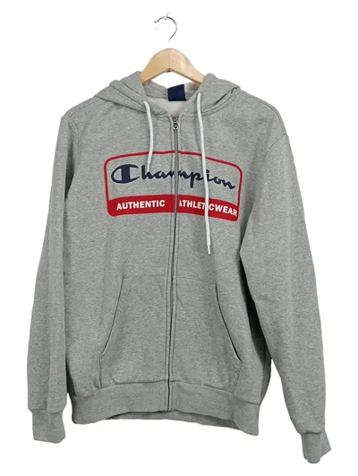 Champion Herren Sweatjacke Kapuze Authentic Athleticwear Grau Gr. M