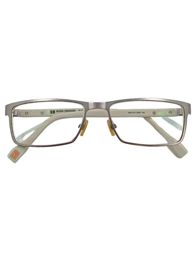 BOSS Orange BO 0116 Herren Brille Brillengestell Metall Silber