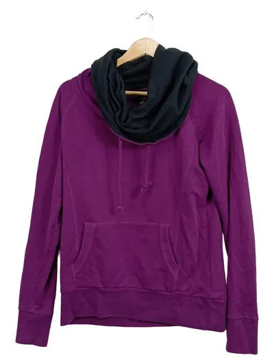 Even&Odd Damen Kapuzenpullover Hoodie Lila Gr. L Casual Sweatshirt