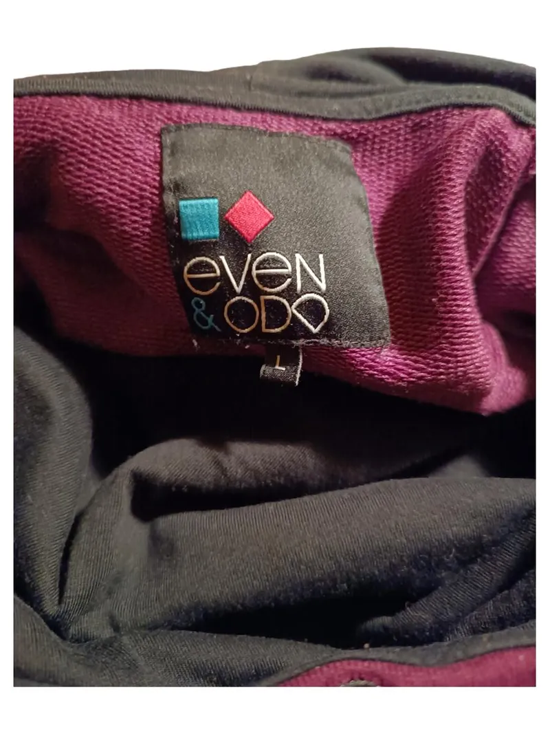 Even&Odd Damen Kapuzenpullover Hoodie Lila Gr. L Casual Sweatshirt 2