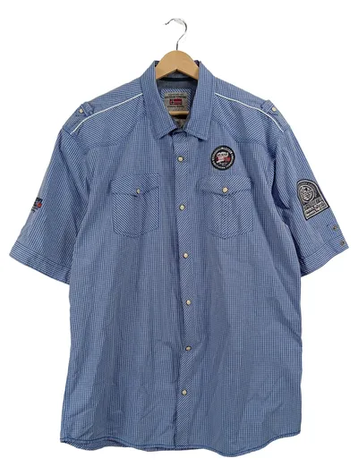 Southern Territory Herren Freizeithemd kariert Blau Outdoor XXL