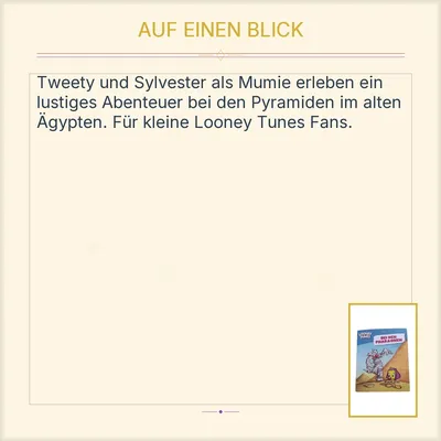 Looney Tunes Bei den Pharaonen Kinderbuch Tweety Sylvester Ägypten
