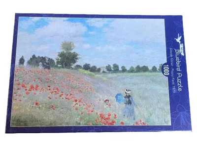 Bluebird Puzzle 1000 Teile Claude Monet Poppy Field 1873 Mohnfeld