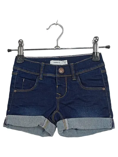 NAME IT Mädchen Jeans Shorts Gr. 92 Blau Denim Umschlag 1,5-2 Jahre