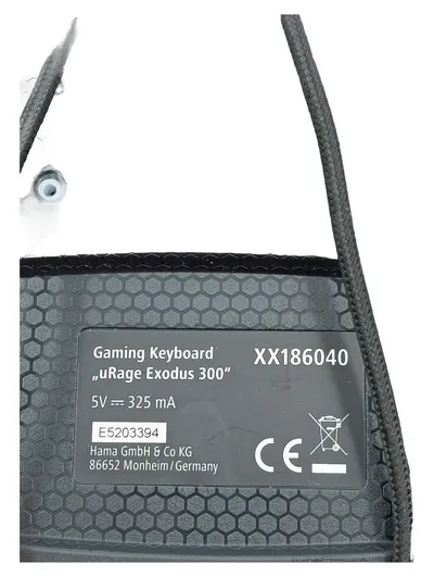 uRage Exodus 300 Gaming Tastatur USB kabelgebunden QWERTZ Deutsch Schwarz