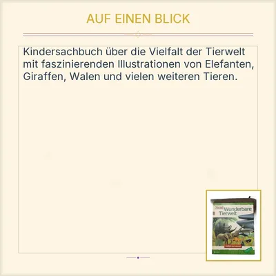 Wunderbare Tierwelt Sachbuch Kinder Newton Lingen Vielfalt des Lebens