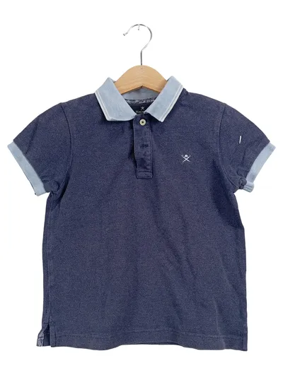 Hackett London Poloshirt Kinder Gr. 5-6 Jahre 116 Blau Baumwolle