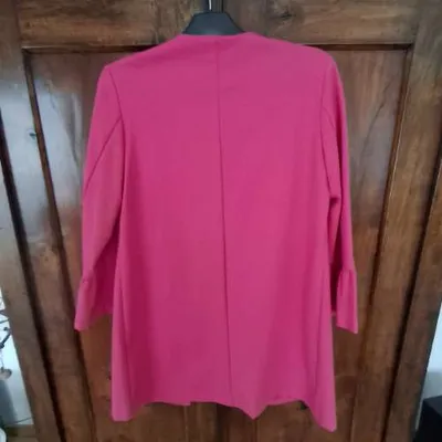 Altamira Milano Damen Leichte Jacke Pink Gr. L Volantärmel Elegant