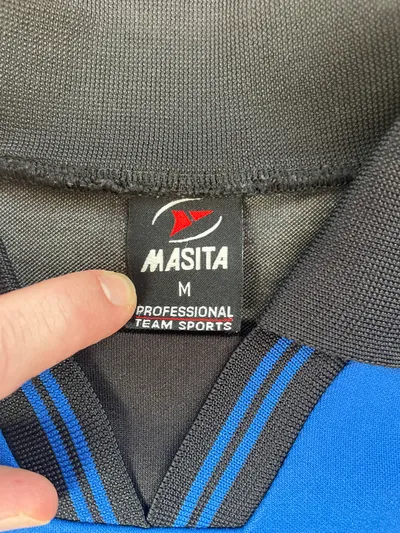 Masita Fußball Trikot Herren Gr. M Blau Schwarz Nr. 14 SV Rothalmünster