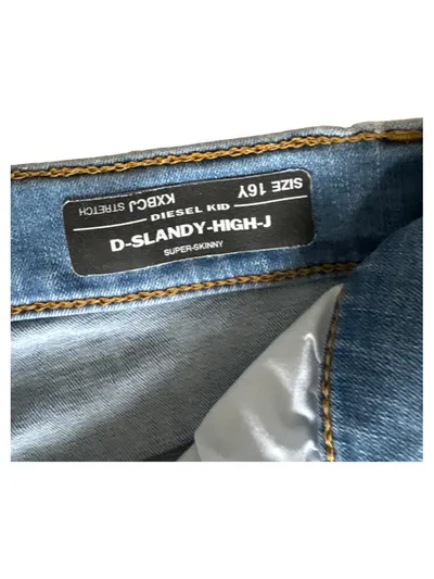 Diesel D-Slandy-High-J Jeans Kinder Gr. 158 16Y Blau Super-Skinny