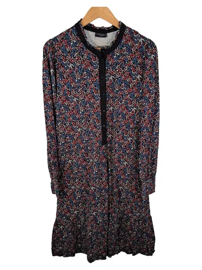 Vive Maria Blusenkleid Damen Gr. M Blumenmuster Langarm Romantisch