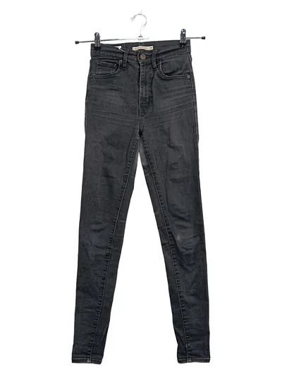Levi's Mile High Super Skinny Jeans Damen W24 Grau High Waist