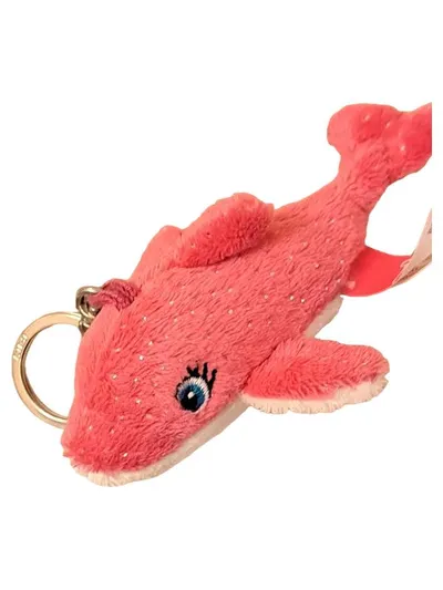 Barbie Plüsch Schlüsselanhänger Delfin Pink Glitzer Anhänger NEU