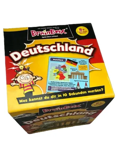 BrainBox Deutschland Quizspiel Lernspiel Gedächtnisspiel ab 8 Jahre