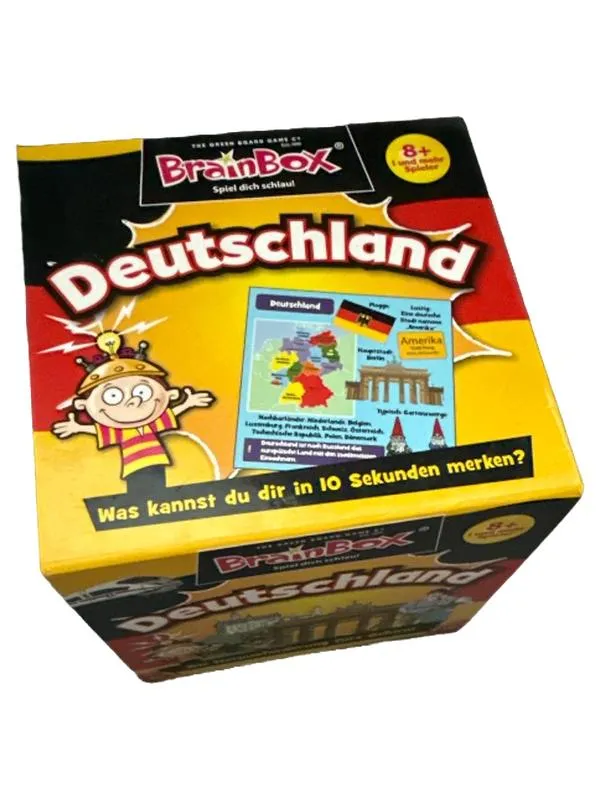 BrainBox Deutschland Quizspiel Lernspiel Gedächtnisspiel ab 8 Jahre 1
