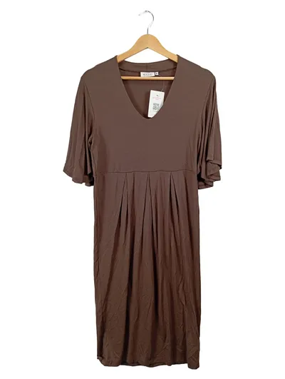 Masai Jerseykleid Damen Gr. M Braun Viskose Freizeitkleid