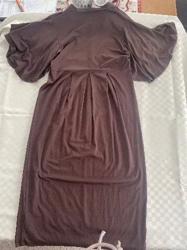 Masai Jerseykleid Damen Gr. M Braun Viskose Freizeitkleid