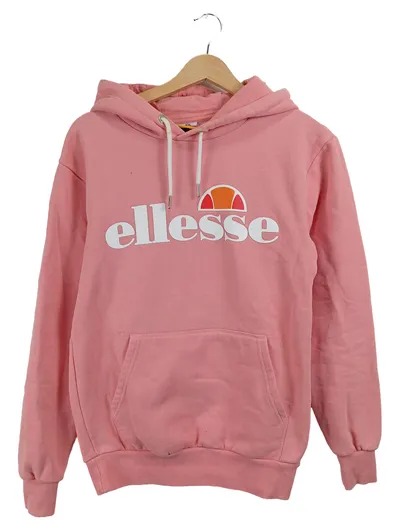 ellesse Damen Kapuzenpullover Hoodie Rosa Gr. 36/S Logo-Print