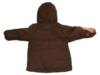 Obaïbi Kinder Winterjacke Gr. 86 Braun Teddyfutter Kapuze warm