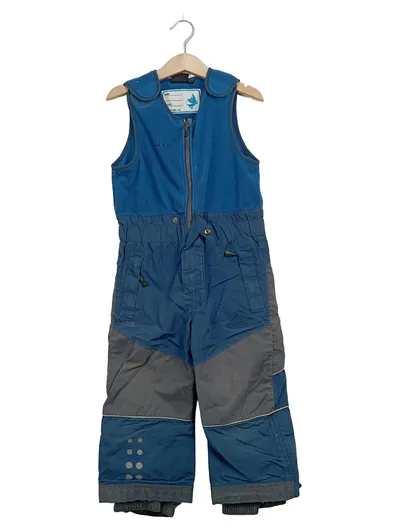 VAUDE Kinder Skilatzhose Schneeanzug Gr. 98 Blau Grau Outdoor Fleece