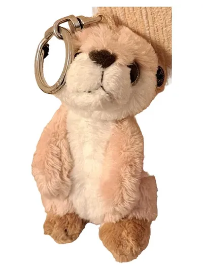 NICI Erdmännchen Schlüsselanhänger Beige 15cm Charmant Uni Plüschtier