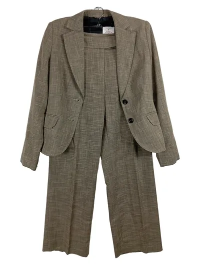 s.Oliver Damen Hosenanzug Blazer Hose Gr. 40 Grau Business Anzug