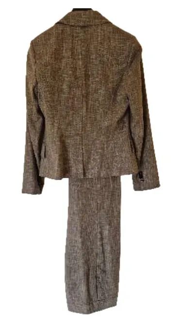s.Oliver Damen Hosenanzug Blazer Hose Gr. 40 Grau Business Anzug