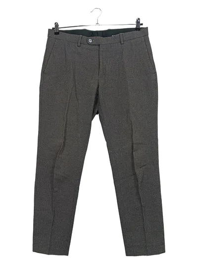Massimo Dutti Herren Anzughose Grau Meliert Gr. 42 / W32 Wolle Business
