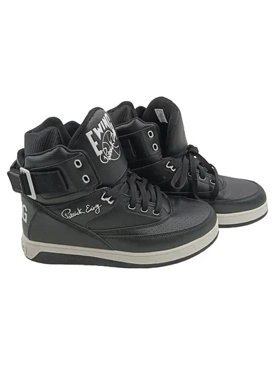Ewing Athletics Herren Basketballschuhe High-Top Retro Schwarz Größe 44