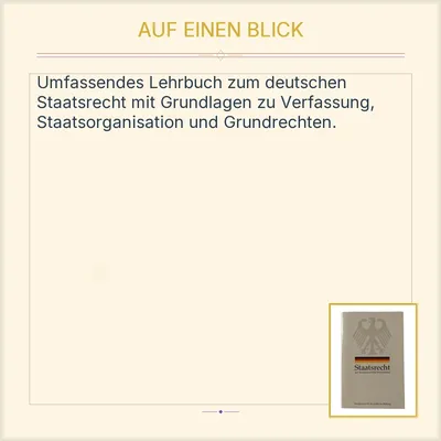 Staatsrecht der Bundesrepublik Deutschland Bundeszentrale politische Bildung