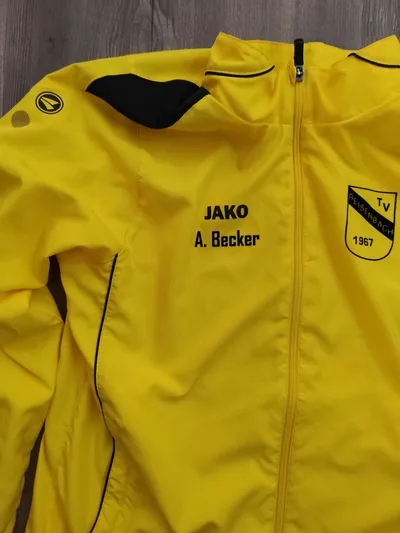 JAKO Trainingsjacke Herren Gr. M Gelb Schwarz TV Reisenbach 1967