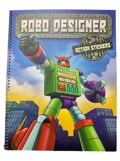 Robo Designer Action Stickers Stickerbuch Roboter Kinder Basteln