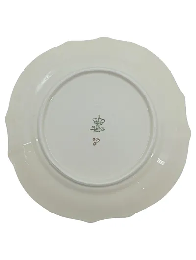Alka Bavaria Teller Blau Gold Blumenmuster Porzellan Sammelteller 665