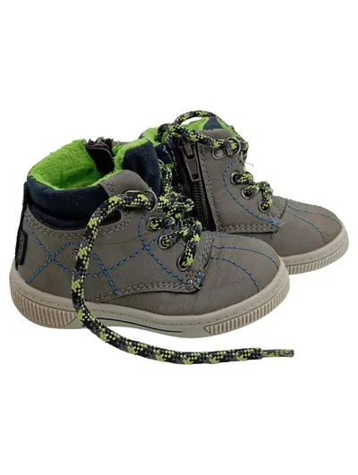 Bambulini Kinder Stiefel Jungen Gr. 21 Grau Outdoor Winterstiefel gefüttert