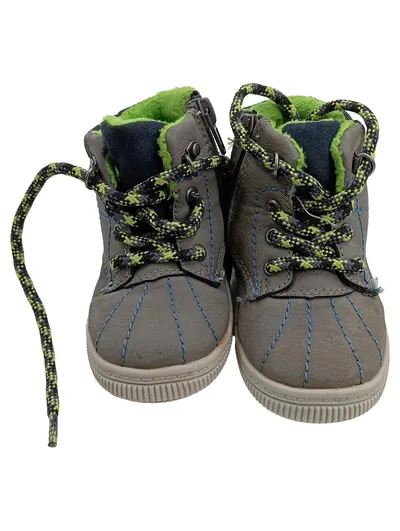 Bambulini Kinder Stiefel Jungen Gr. 21 Grau Outdoor Winterstiefel gefüttert