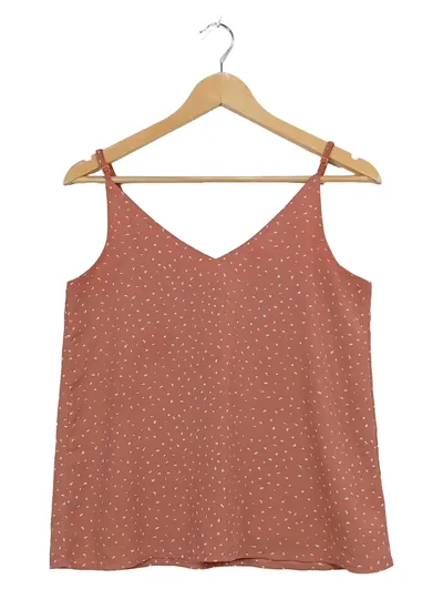 Cotton On Damen Top Trägertop Rosa Punkte V-Ausschnitt Gr. XS