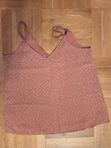 Cotton On Damen Top Trägertop Rosa Punkte V-Ausschnitt Gr. XS