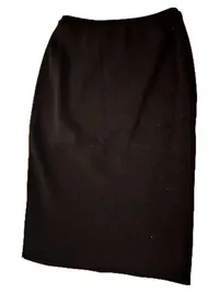 Devernois Bleistiftrock Damen Gr. 38 Schwarz Elegant Goldknöpfe Paris 4