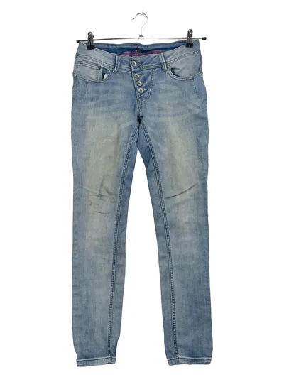 Buena Vista Premium Denim Damen Slim Fit Jeans XS W26 Hellblau Used Look