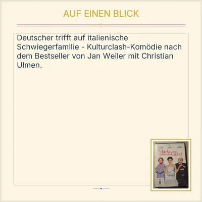 Maria ihm schmeckt's nicht! DVD Constantin Film Komödie Christian Ulmen
