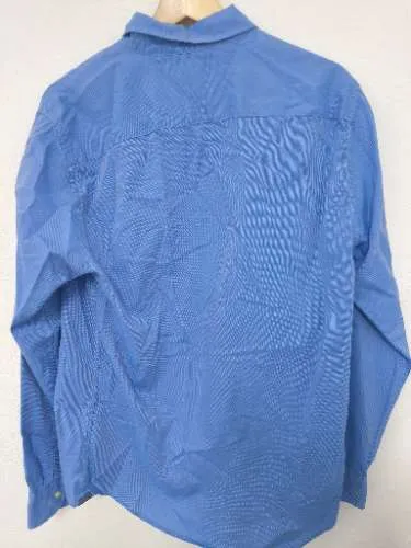 Tommy Hilfiger Hemd Herren M Blau Button-Down Langarm New York Fit