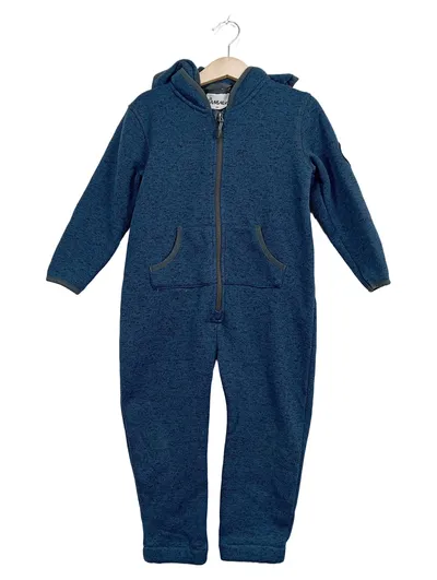 Hulabalu Kinder Overall Schneeanzug Gr. 98 Petrol Fleece Outdoor