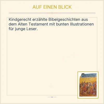Das Volk des Regenbogens Bibelgeschichten Kinder Altes Testament Brunnen