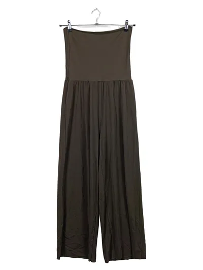 Eres Damen Jumpsuit Gr. L Oliv Bandeau Weites Bein Elegant