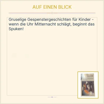 Die Uhr schlägt Mitternacht Gespenstergeschichten dtv junior Käthe Recheis