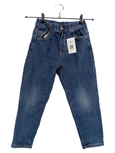 ZARA Kinder Jeans Regular Fit Gr. 140 Blau Baumwolle Hose
