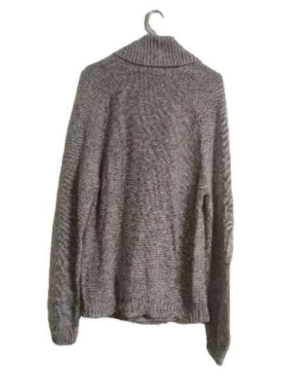 WE Fashion Herren Strickjacke Grau Gr. M Doppelreiher Klassisch