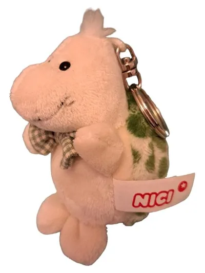 NICI Plüsch Schlüsselanhänger Nilpferd rosa Kuscheltier Anhänger