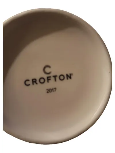 Crofton Keramik Übertopf Rosen Blumenmuster Beige 10cm Shabby Chic Romantisch