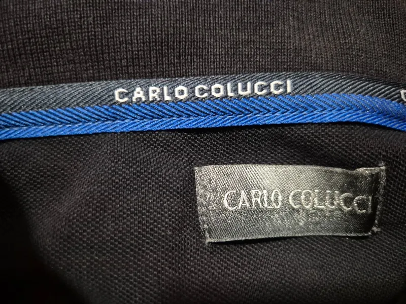 Carlo Colucci Herren Polo Shirt Schwarz Reißverschluss Gr. XL/3XL 2
